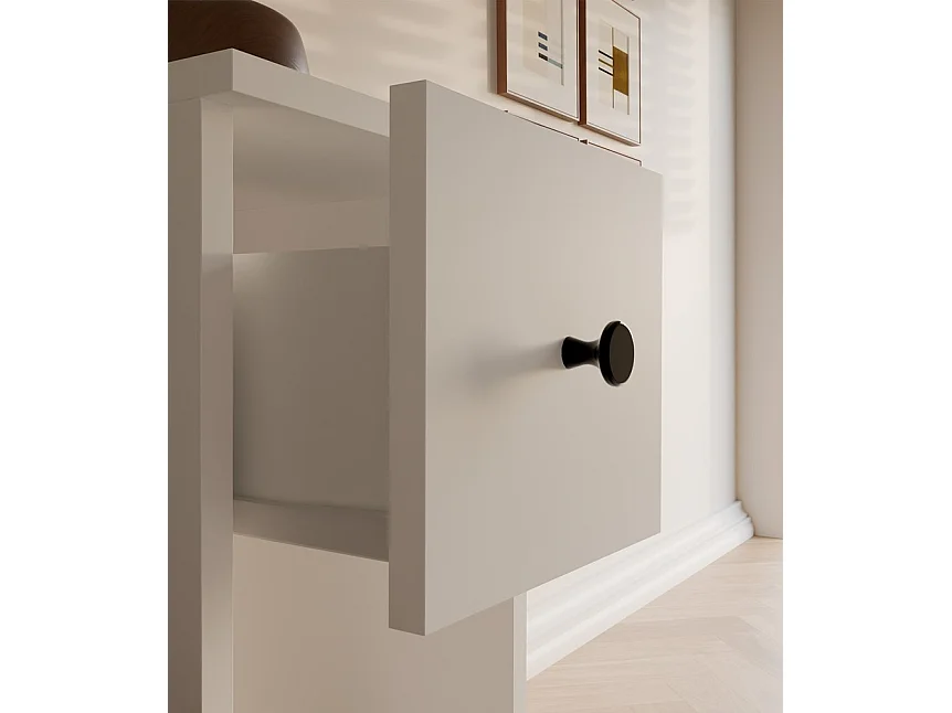 TOMI 25 1S - Nachttisch - 1 Schublade - 25x55x30 cm - Weiß