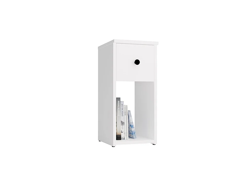 TOMI 25 1S - Nachttisch - 1 Schublade - 25x55x30 cm - Weiß