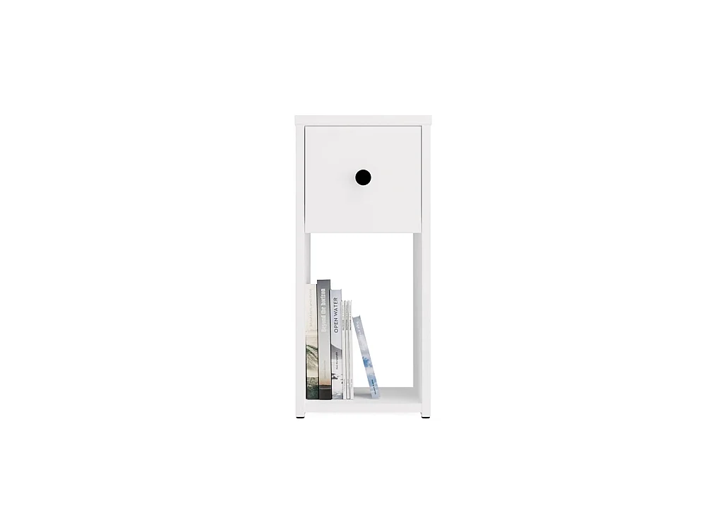 TOMI 25 1S - Nachttisch - 1 Schublade - 25x55x30 cm - Weiß