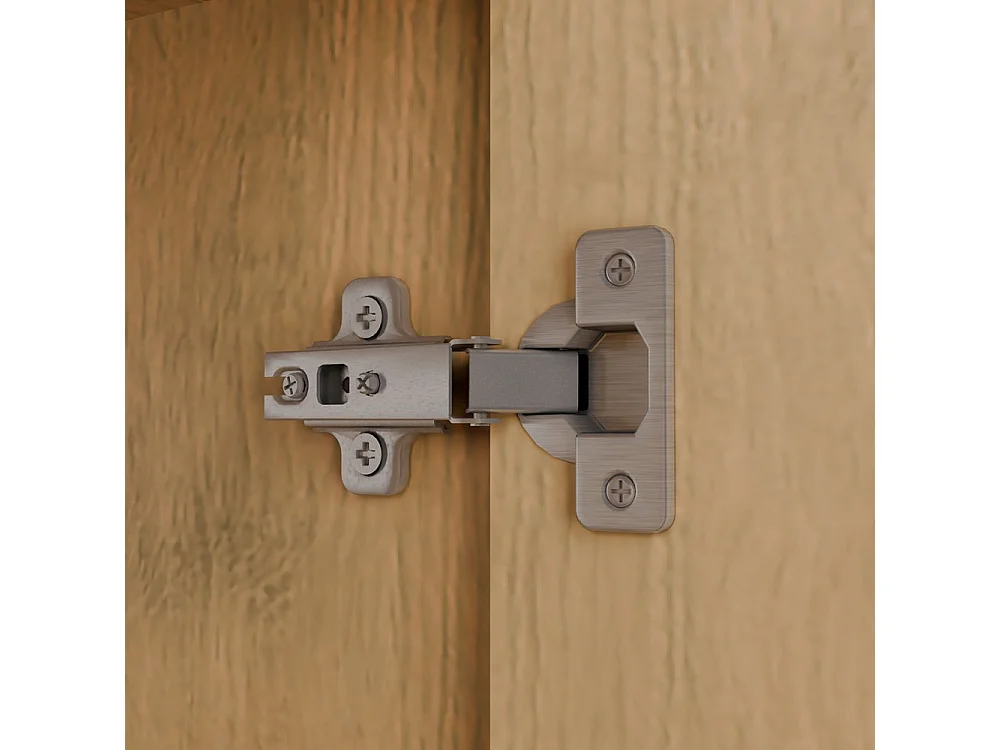 Malwa SS-90L – Armario con espejo y altillo – 2 puertas, 2 cajones – 90 x 240 x 50 cm – Roble Artisan