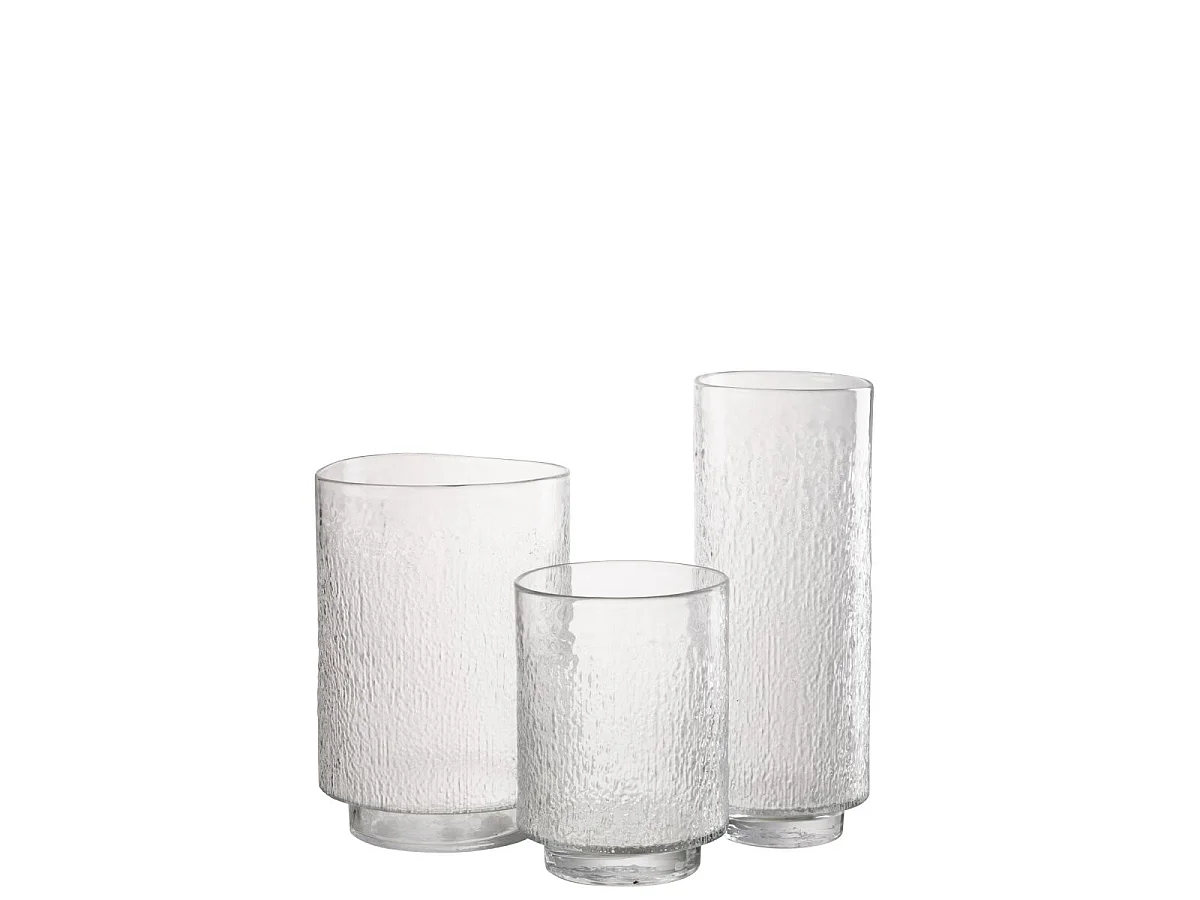 Vase Cylindre en Verre "Xania" 36cm Transparent