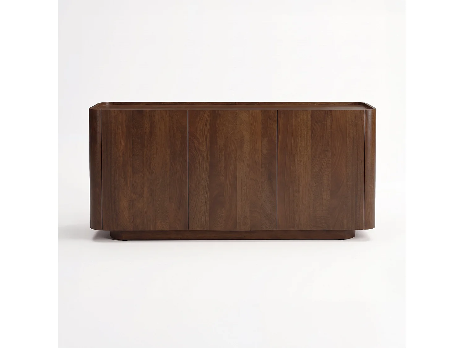 Buffet en bois de manguier finition noyer - Aldo