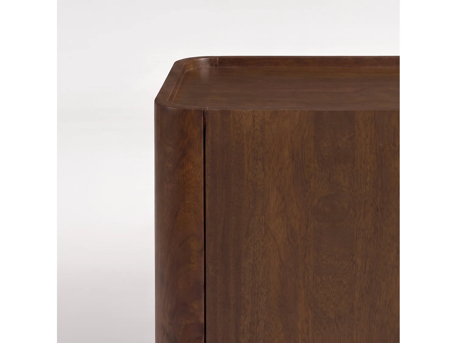 Buffet en bois de manguier finition noyer - Aldo