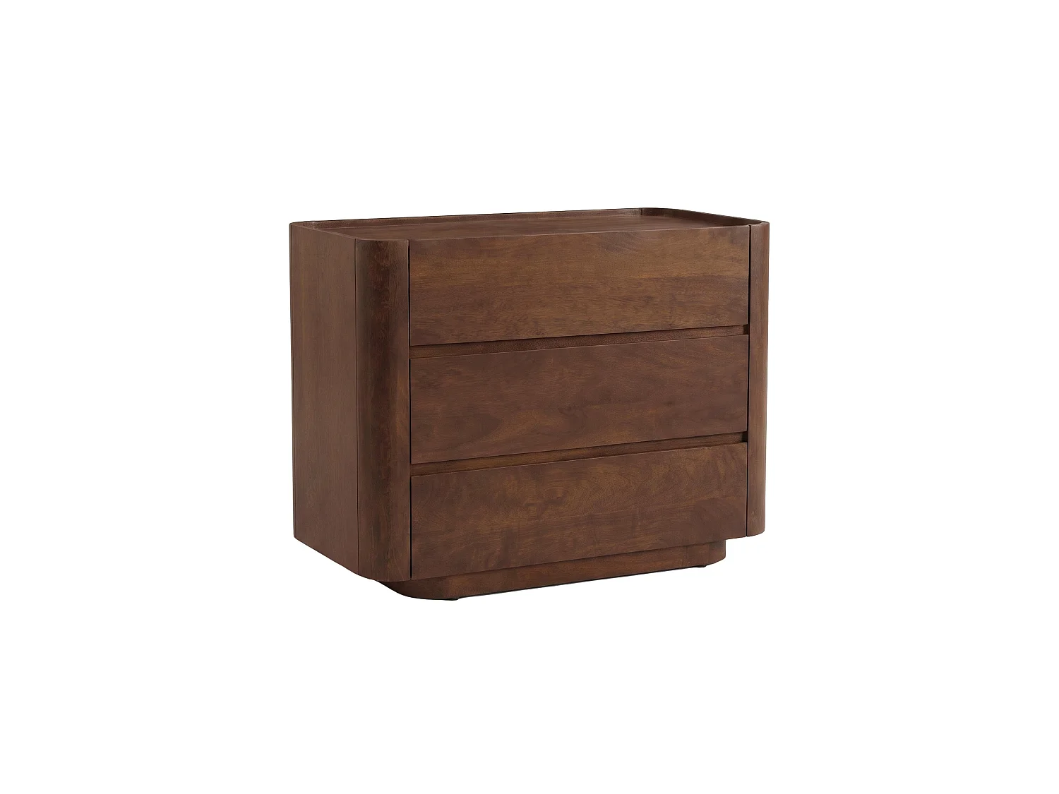 Commode en bois de manguier finition noyer - Aldo