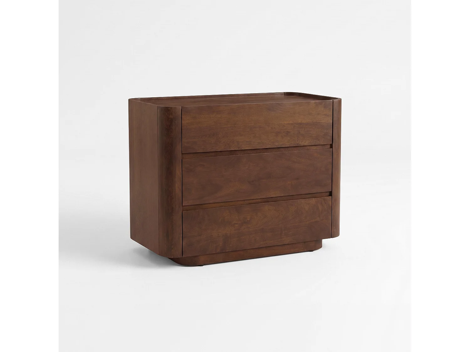 Commode en bois de manguier finition noyer - Aldo