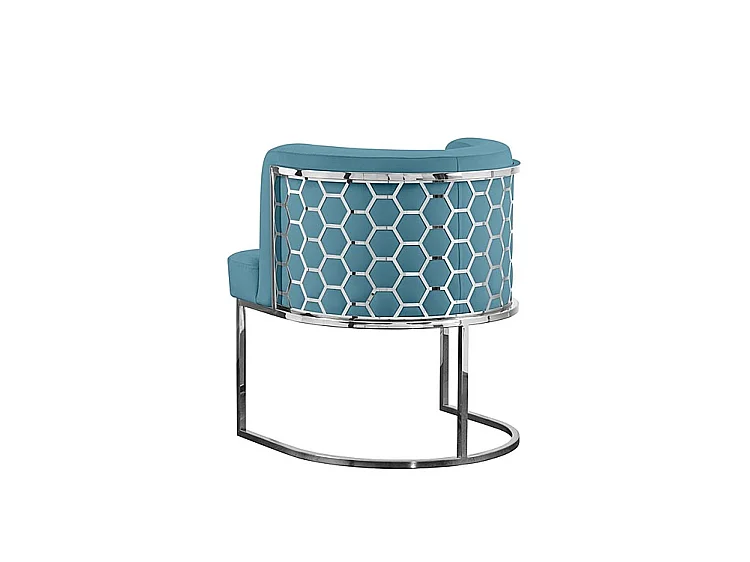 Alveare Dining Chair - Electroplated Brass Frame, Bottle Green Velvet