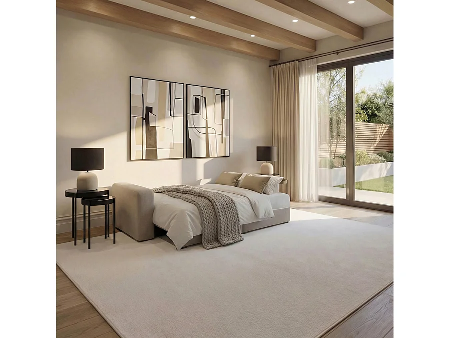 Pebble Taupe Pull-Out 2-Seater Sofa Bed - Water-Repellent Fabric