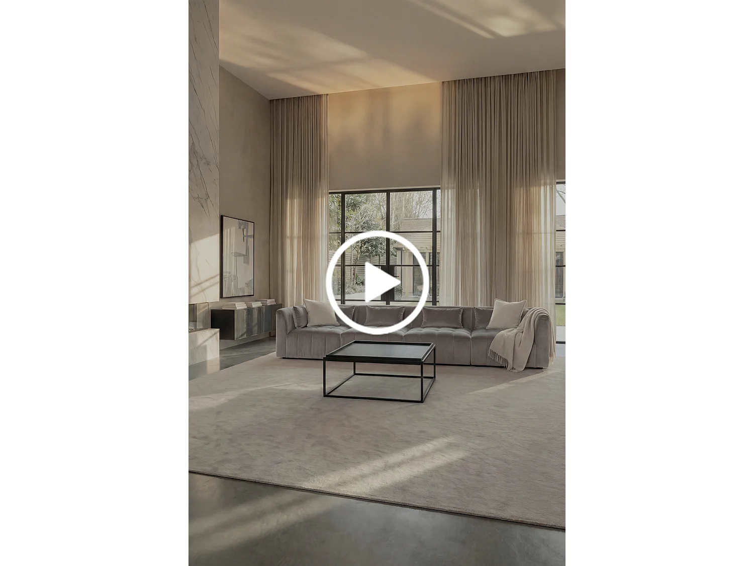 Essen 4-Seat Modular Sofa - Dove Grey Velvet