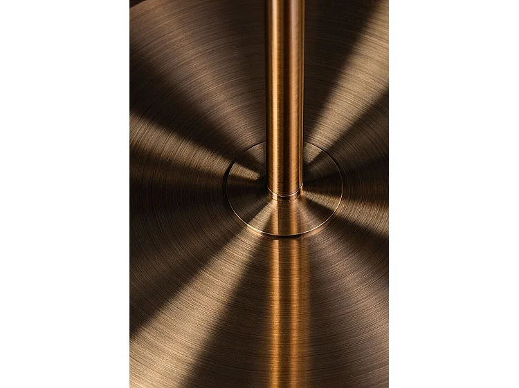 Orbit Floor Light - Modernist Brass Steel Floor Lamp with Frosted Glass Sphere
