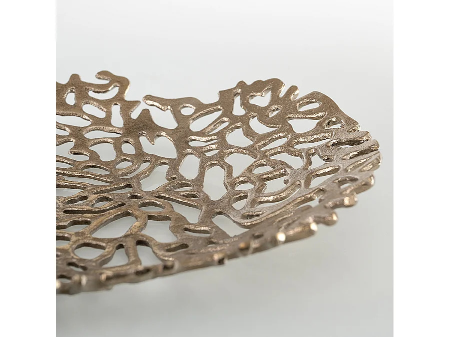 My Furniture Nassau Coral Decorative Bowl, Brass Finish