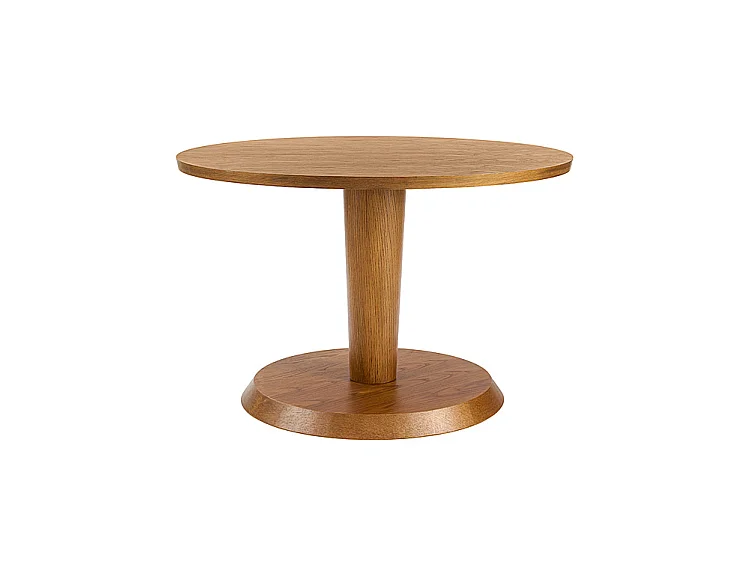 Sia 4-6 Seat Rectangular Dining Table - Oak Veneer Chestnut