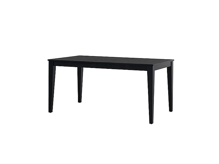 Blake 4–6 Seat Rectangular Dining Table, Satin Black Ash Veneer