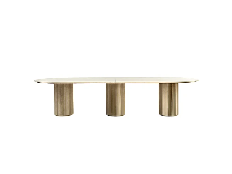 Ophelia Washed Grey XL Dining Table