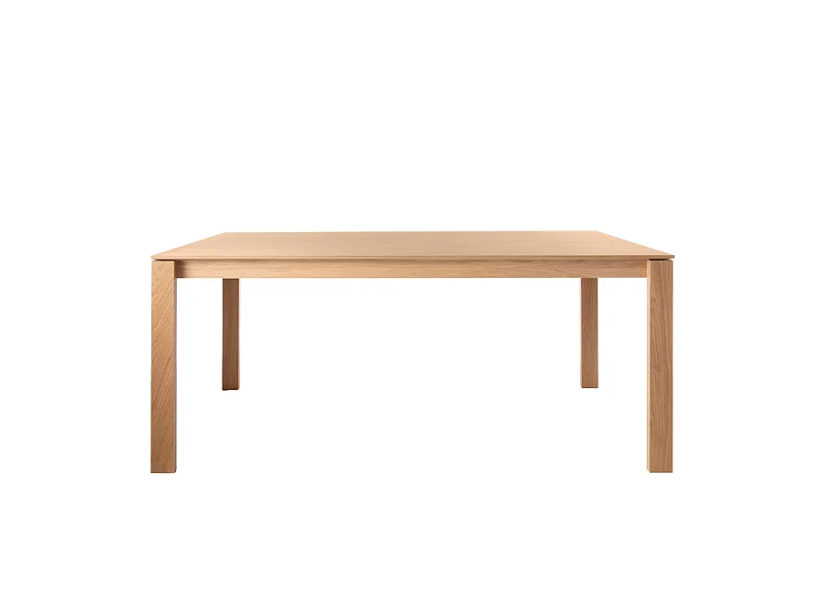 Corinna 6-Seat Oak Dining Table, Rectangular, Solid Oak Legs