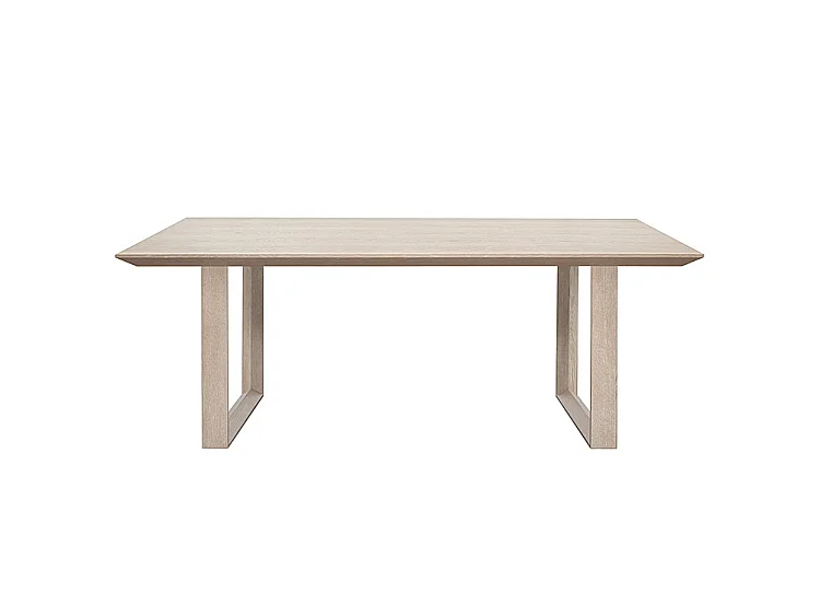 Rocco Washed Grey Oak Dining Table, 220x100 cm, Seats 6