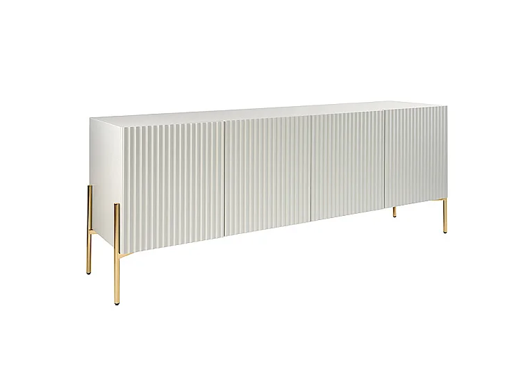 Lexington Pebble Grey Sideboard, Contemporary Oak Veneer, Soft-Close Doors, Cable Ports
