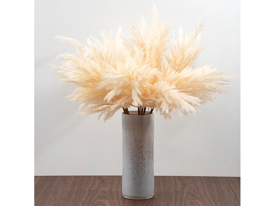 My Furniture Large Nude Glass Vase, 32 cm, Hand-made 4mm Confetti Effect Glass