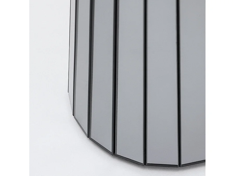 Emmeline Smoked Mirror Side Table, 40 x 60 x 40 cm