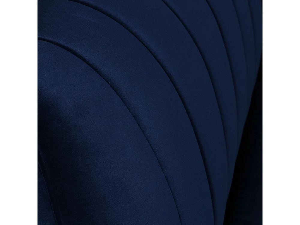 Baxter Right-Hand Day Bed - Navy Blue Velvet