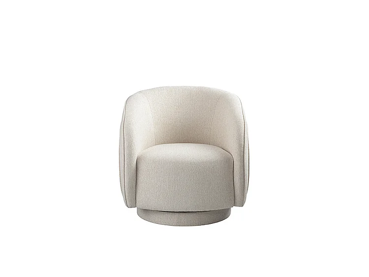 Orla Swivel Tub Chair Carrara - Upholstered Chenille, 360° Swivel, Delivered Assembled