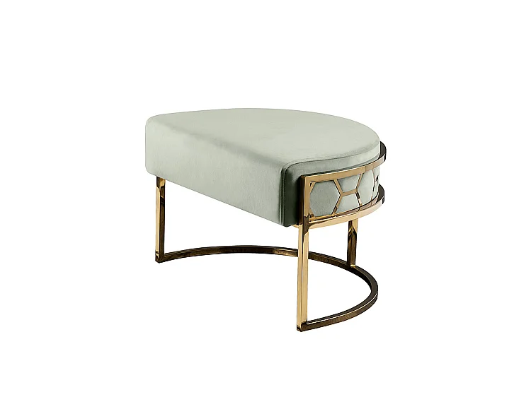 Alveare Footstool Brass - Jade