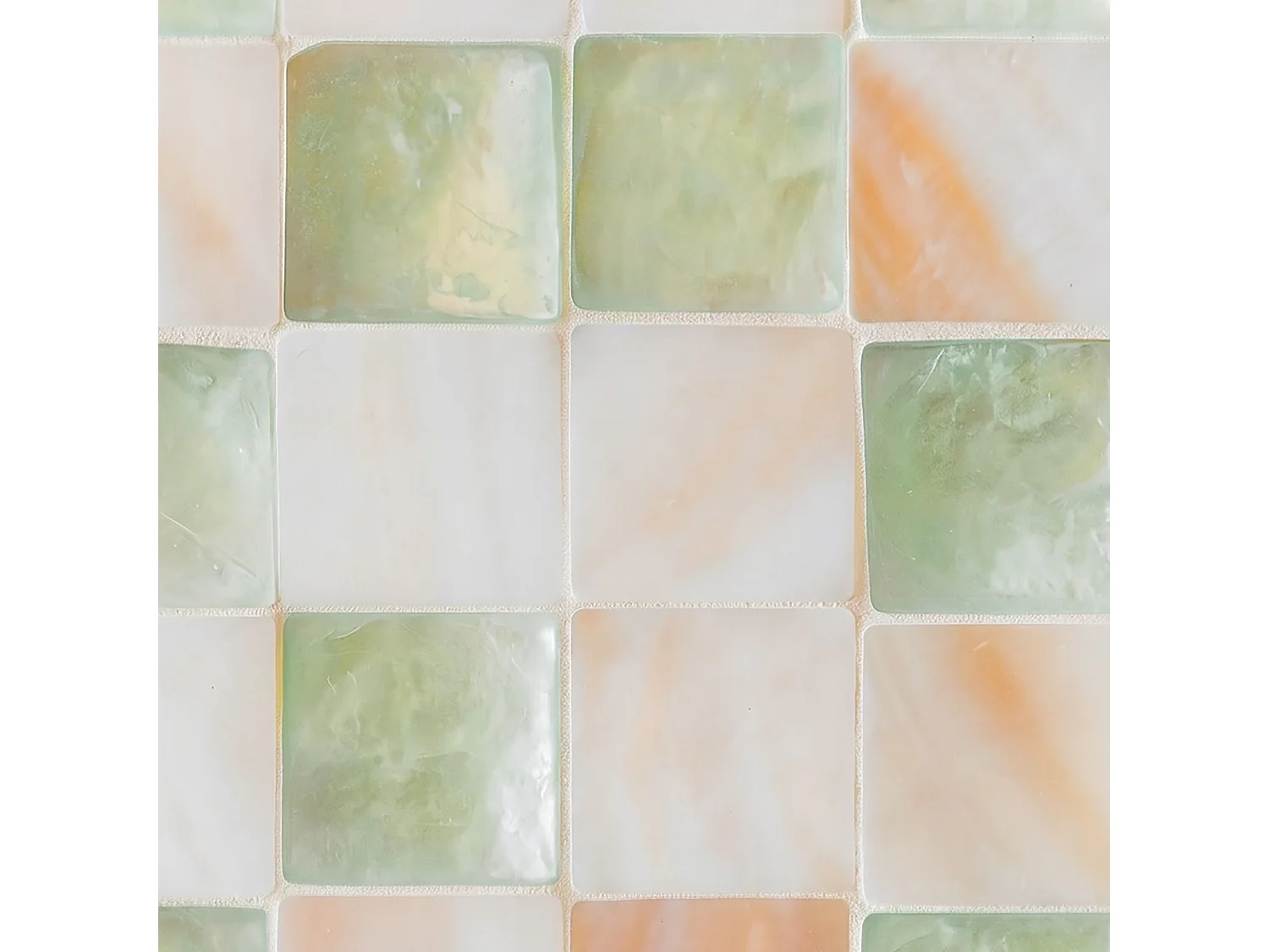 Now's Home - Plateau Rond Av Poignée En Coquille De Capiz Vert 45x45x6cm Zolya