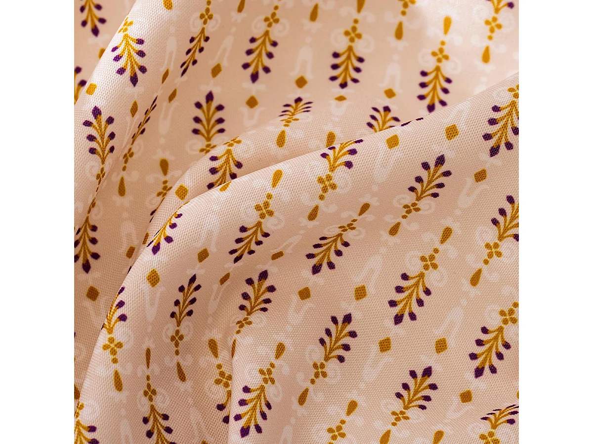 Nappe Antitache Imprimé "Peduru" 140x240cm Beige