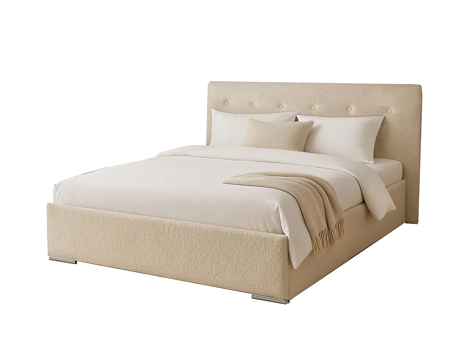 Gestoffeerd bed MILA 140x200 Marcello 18303 met lattenbodem zonder matras