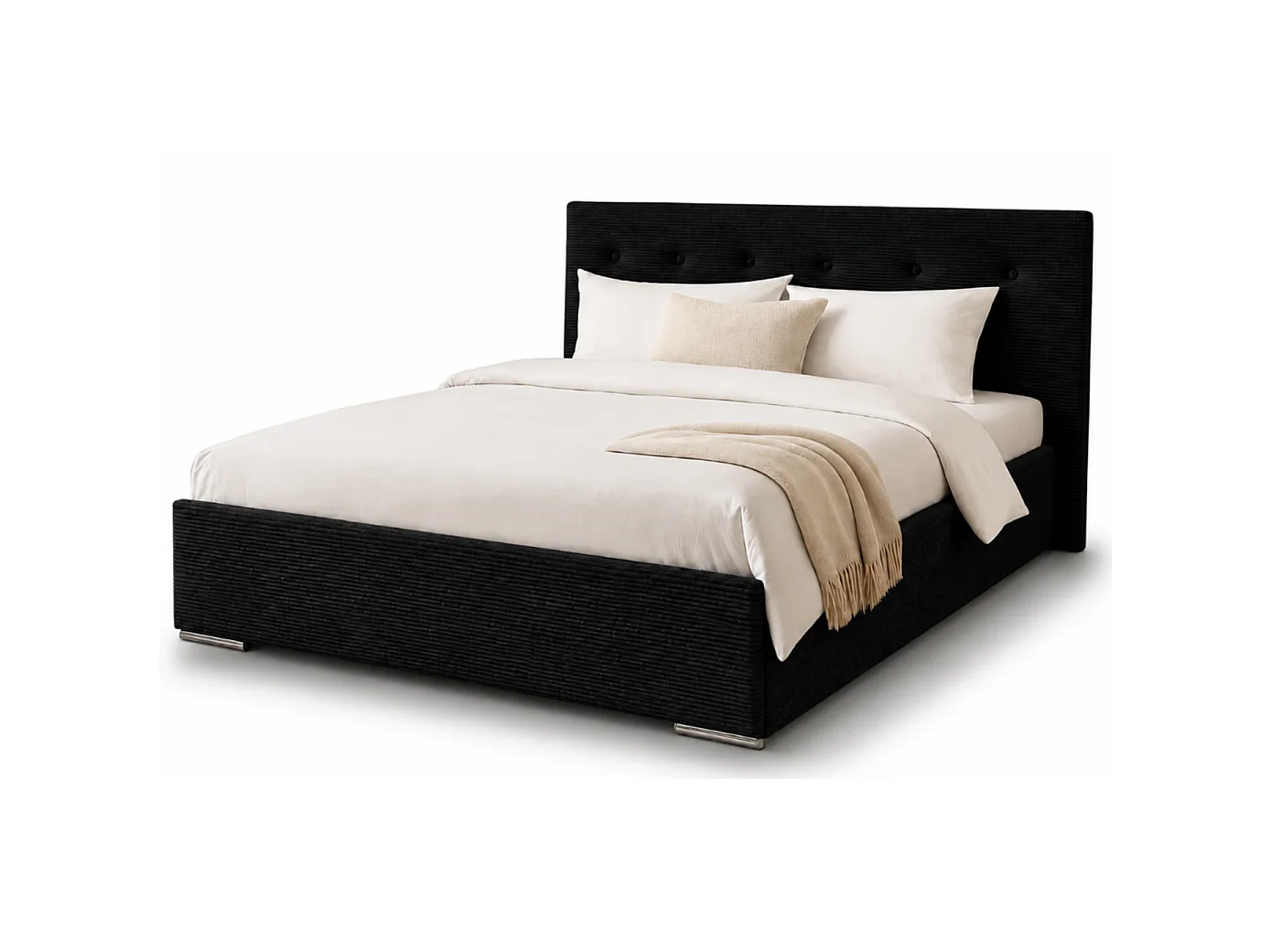 Gestoffeerd bed MILA 180x200 Poso 135 met lattenbodem zonder matras