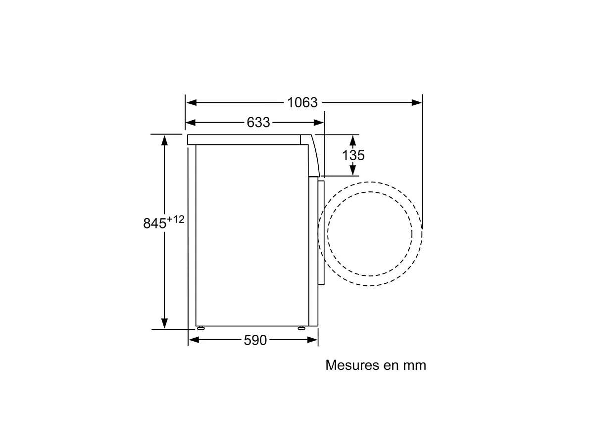 Bosch Lave-linge frontal 60cm 9kg 1400 - 0 tr/min - WAN2827ZFR