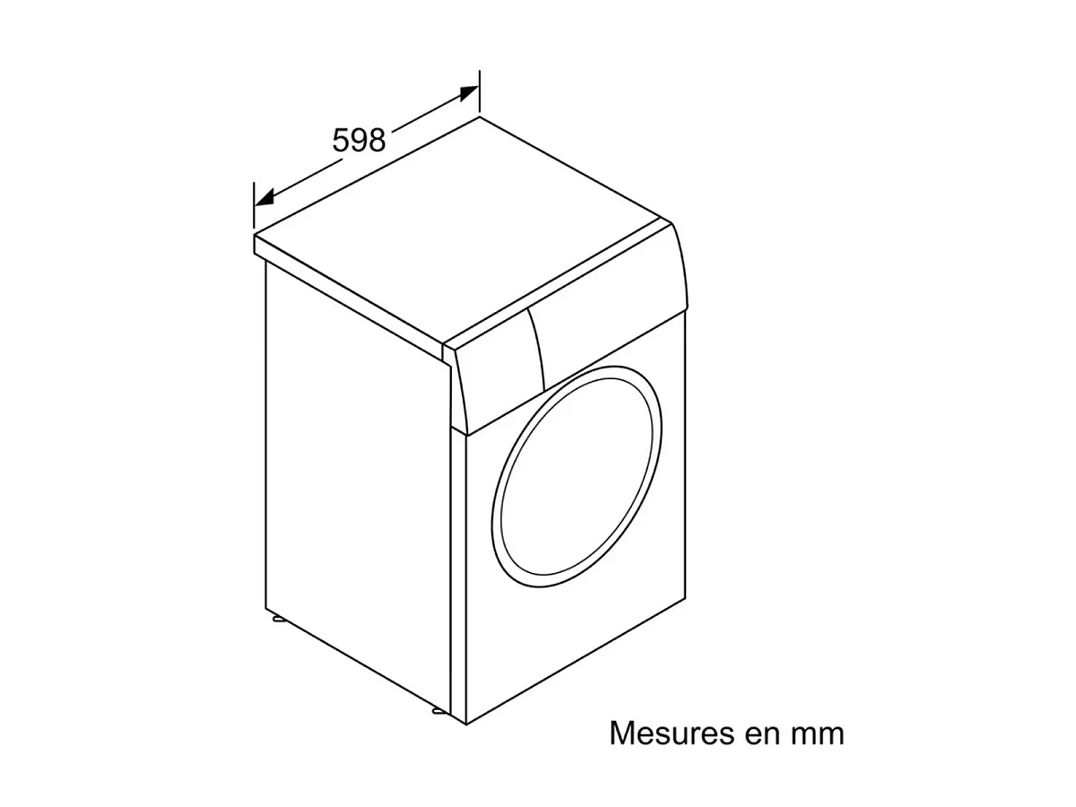 Bosch Lave-linge frontal 60cm 9kg 1400 - 0 tr/min - WAN2827ZFR