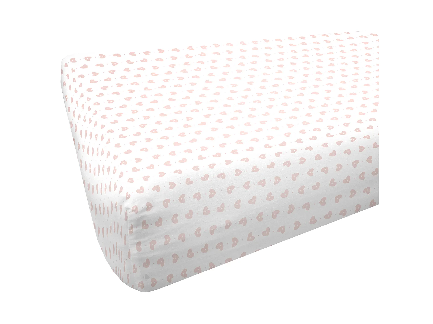 Drap housse enfant imprimé 90x190 cm microfibre FEERIQUE blanc