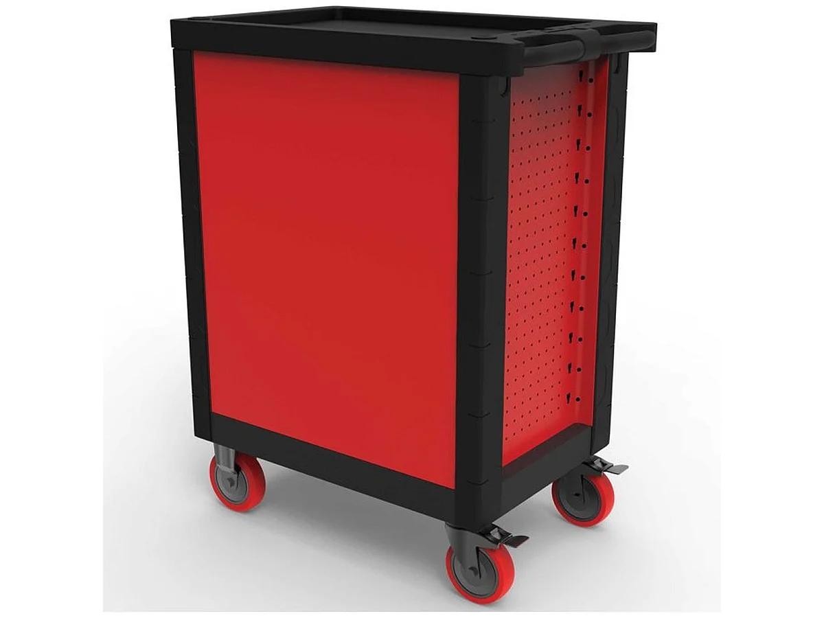 Servante d'atelier mobile DEFPRO 7 tiroirs avec 283 outils et verrouillage central