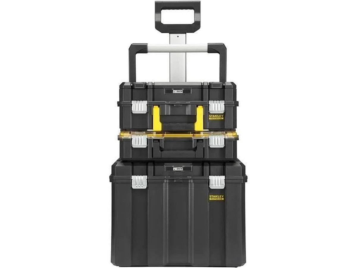 Servante atelier modulaire Stanley FATMAX FMST1-80103 3 modules en plastique noir