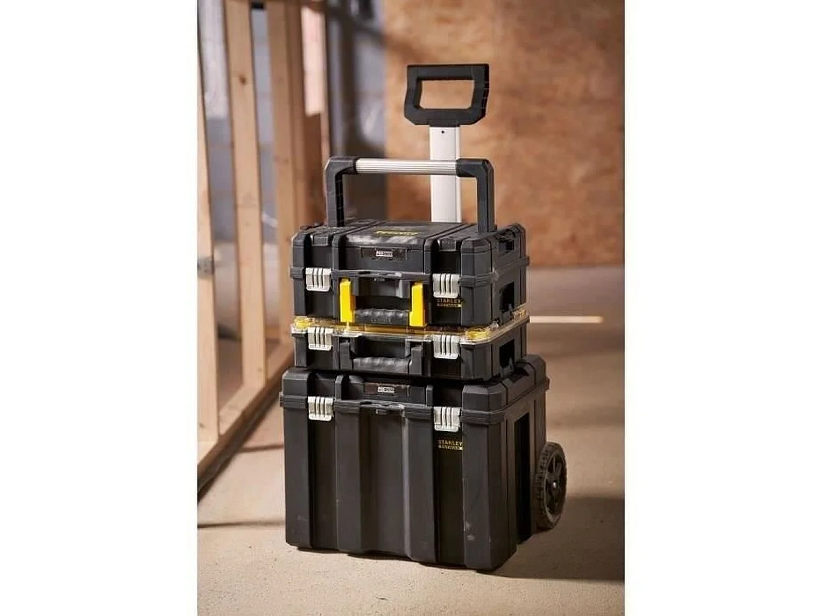 Servante atelier modulaire Stanley FATMAX FMST1-80103 3 modules en plastique noir