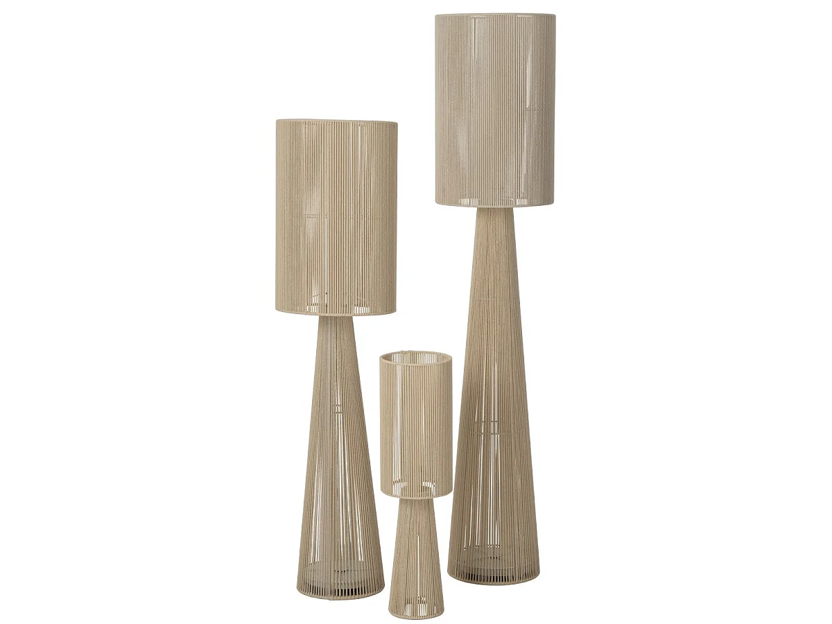 Lampadaire Design Corde "Tova" 170cm Beige