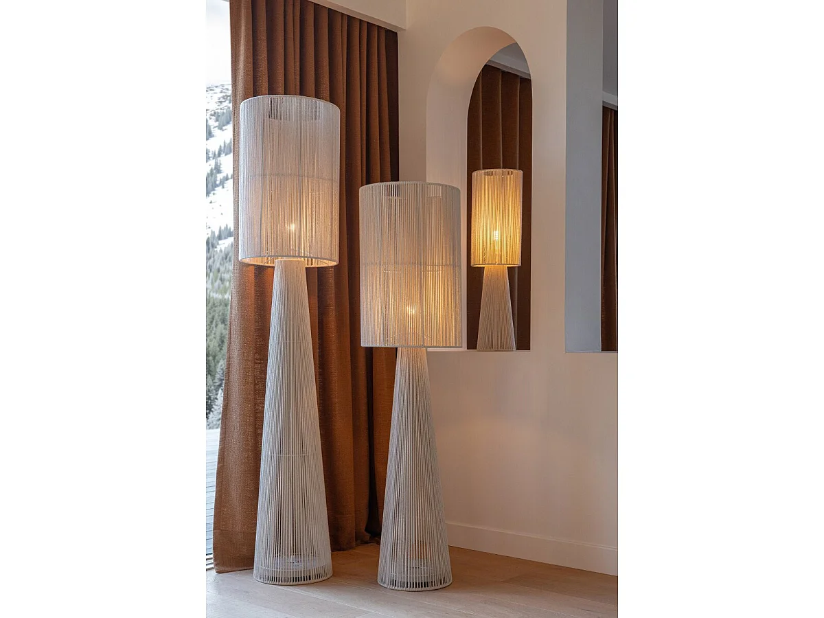 Lampadaire Design Corde "Tova" 140cm Beige