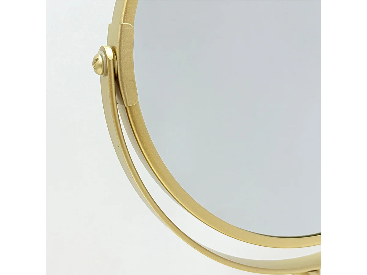 Miroir à Poser Grossissant "Oria" 17cm Sable