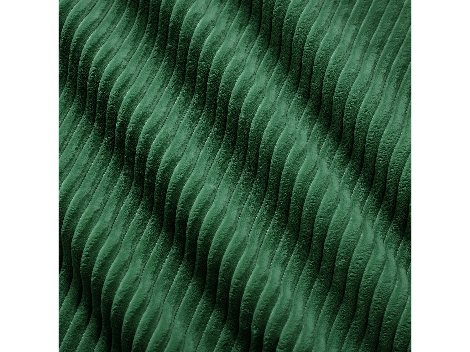 Sofá modular de 4 plazas, 382 cm, de pana con 2 otomanas - Verde