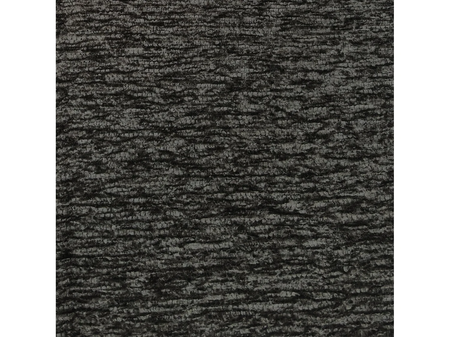 Canapé d'angle modulable 4 places en L en chenille - Gris foncé