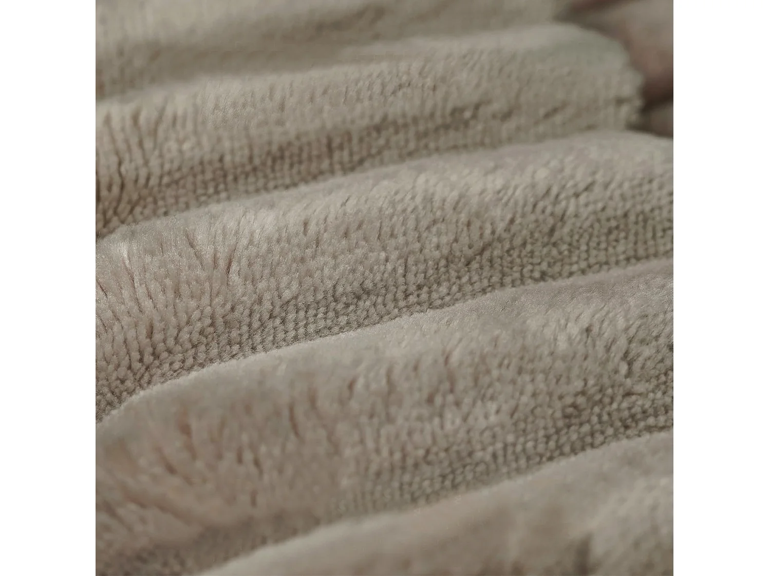 Canapé d'angle modulable 3 places 270 cm en velours côtelé avec pouf - Camel