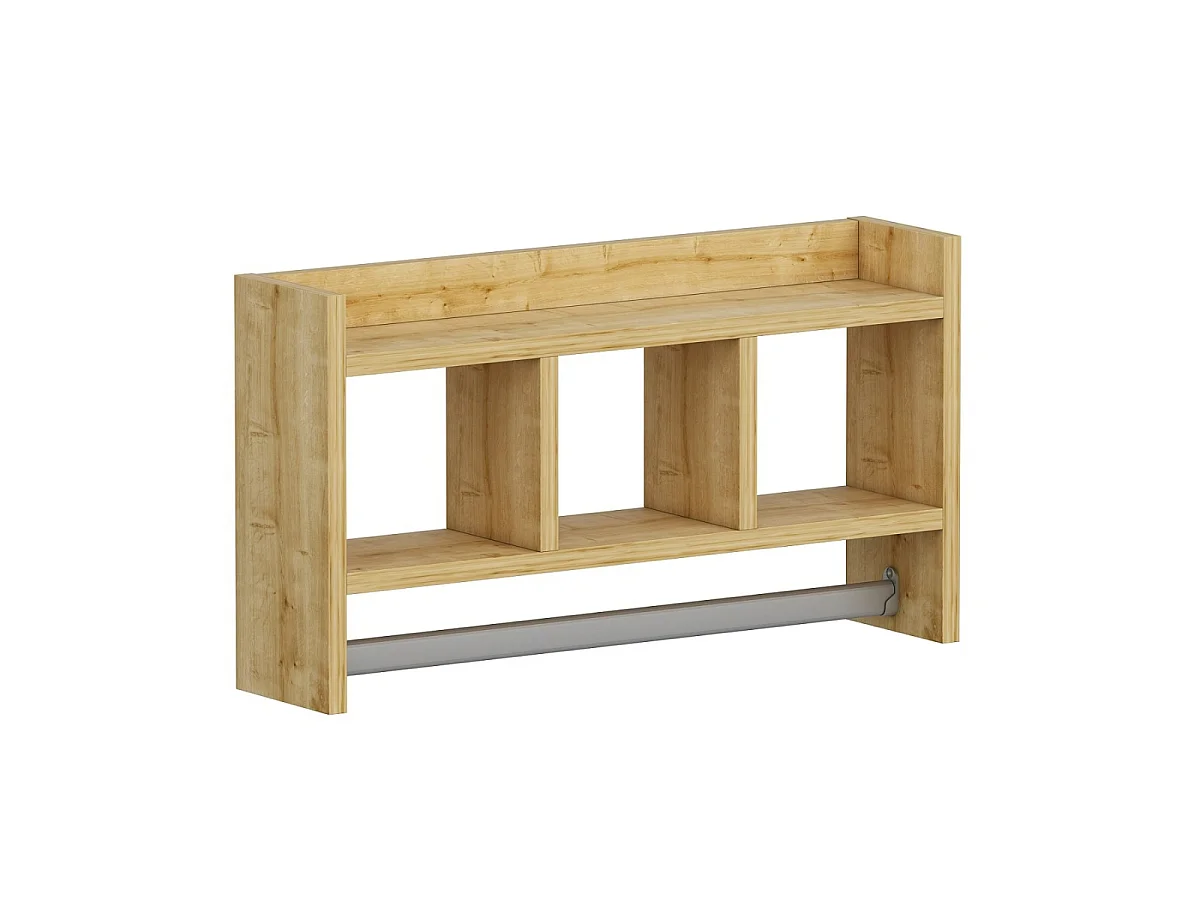 Modern Wall Shelf with 3 Open Compartments L63 cm - MALIA