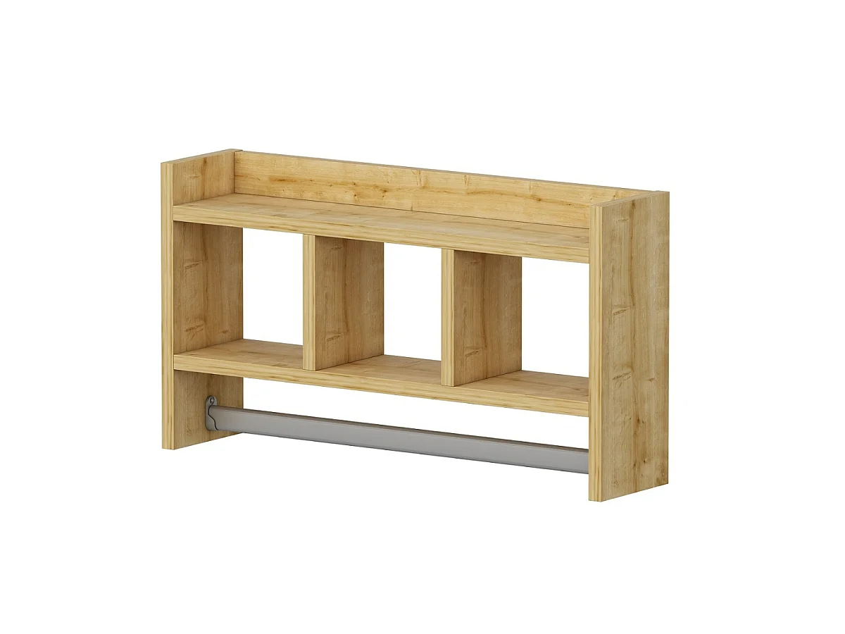 Modern Wall Shelf with 3 Open Compartments L63 cm - MALIA