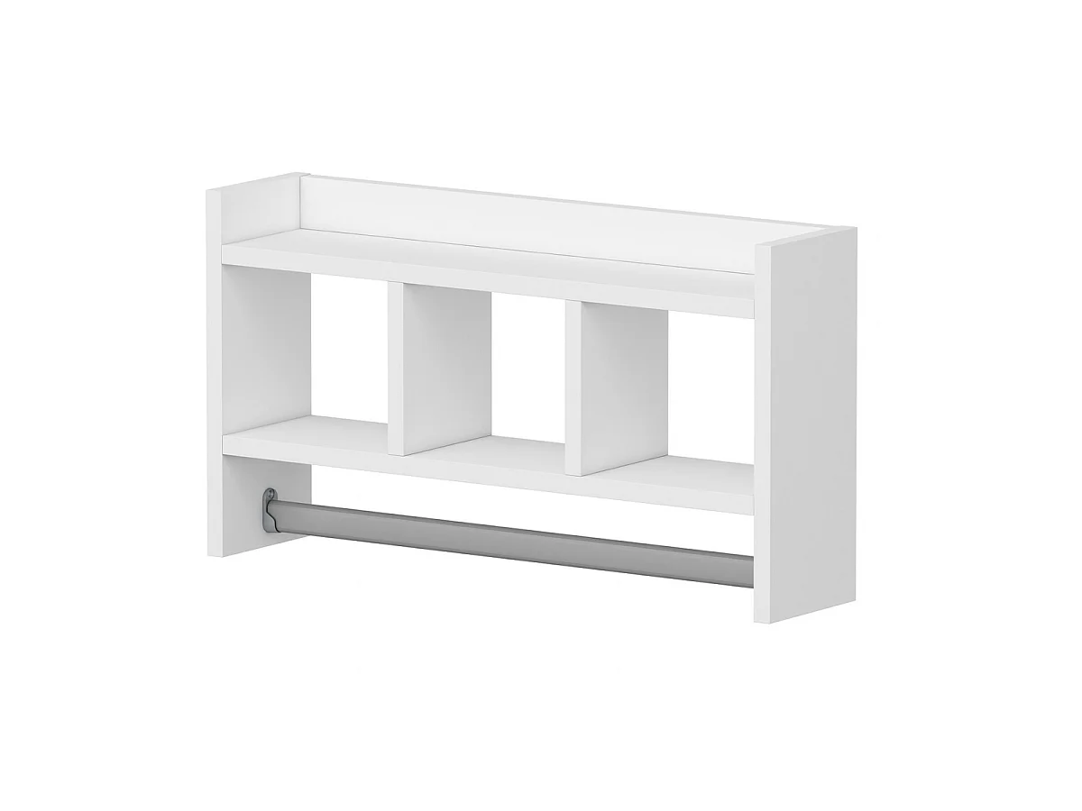 Modern Wall Shelf with 3 Open Niches L63 cm - MALIA