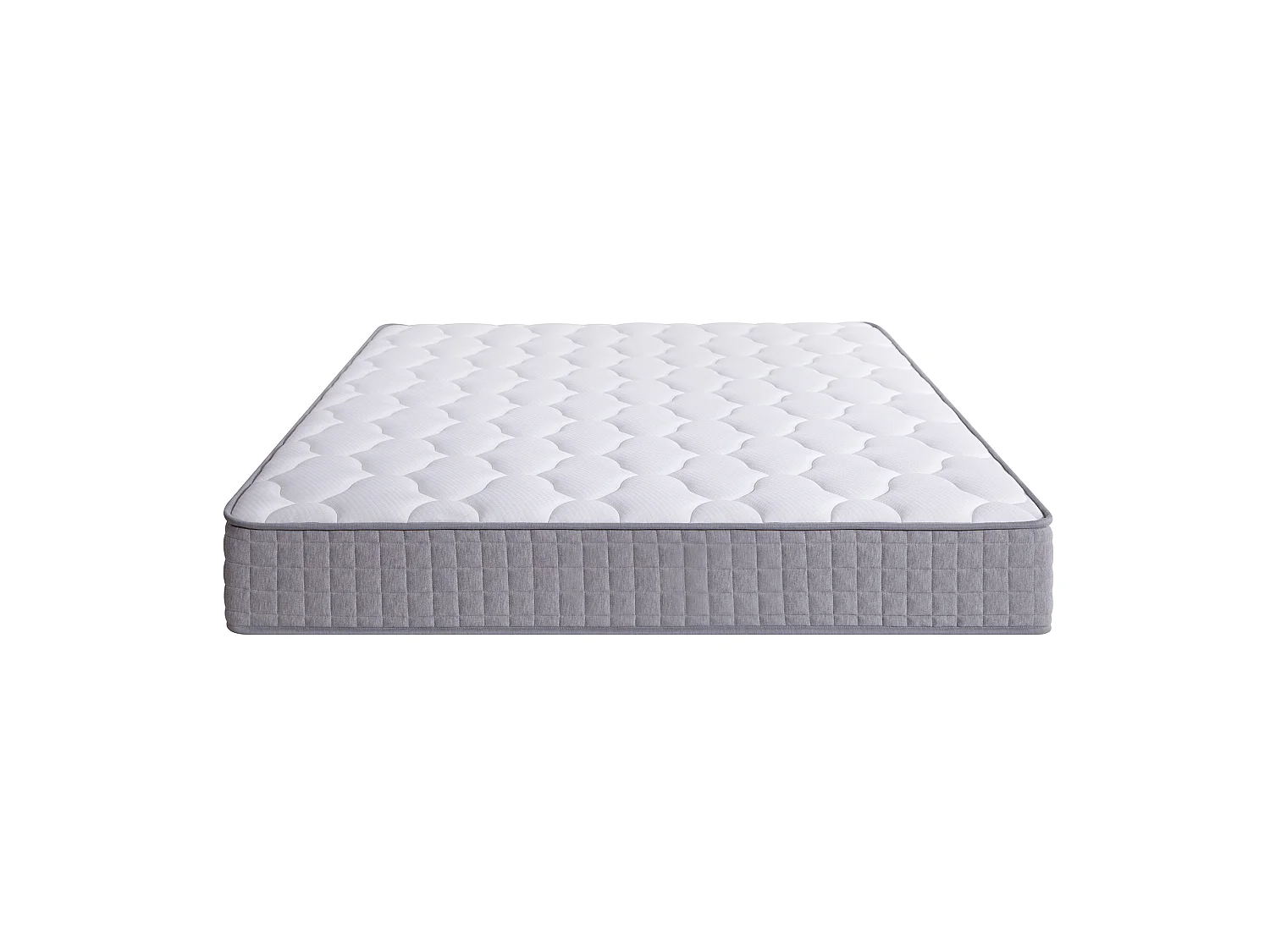 Colchón de muelles 140x190 cm - 25 cm de grosor - Firmeza H3 - Muelles ensacados individualmente - Ergonómico - Blanco
