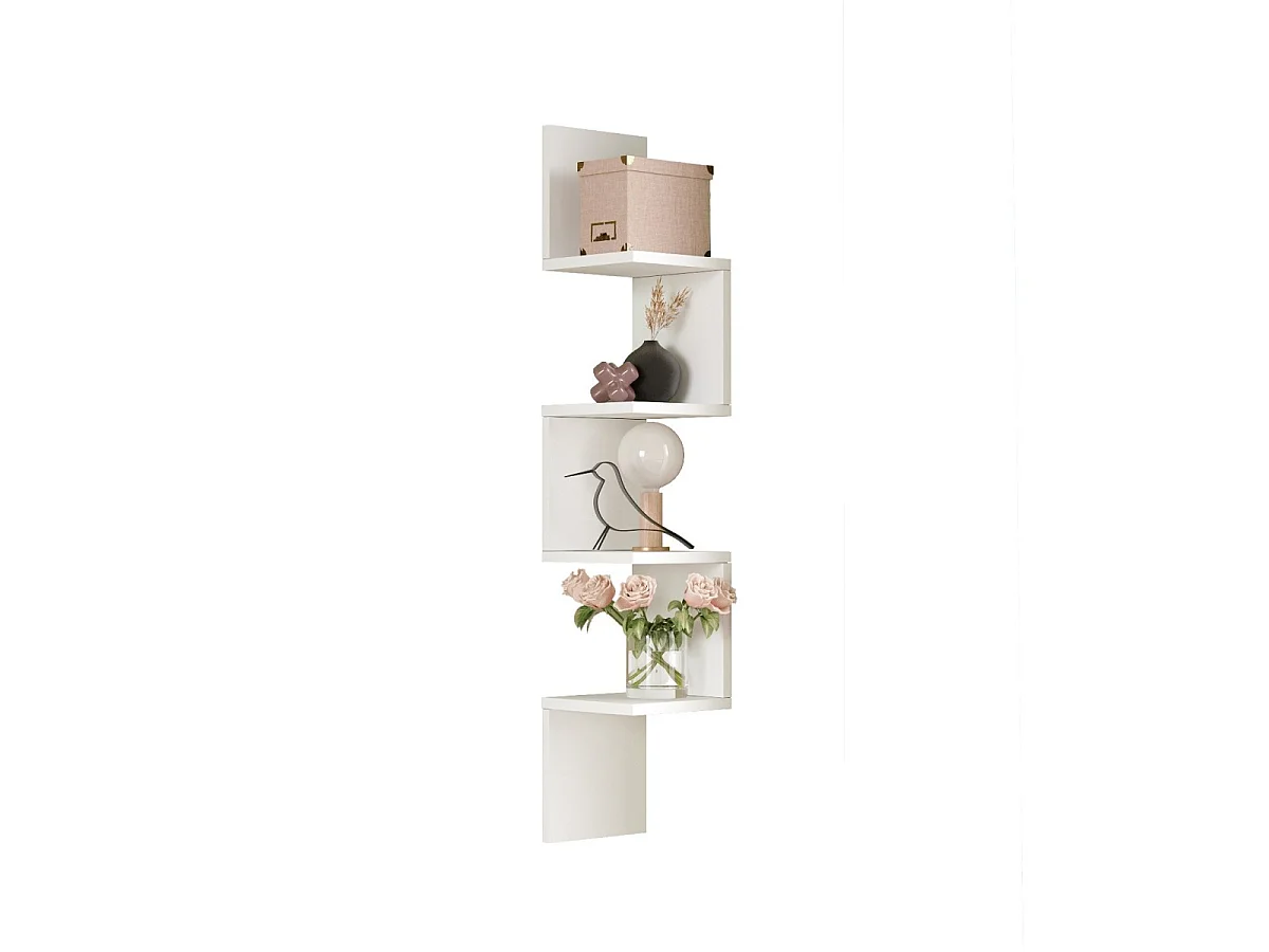 Modern 4-Level Wall Shelf 117cm - NOLIA, Various Colors, Design Style