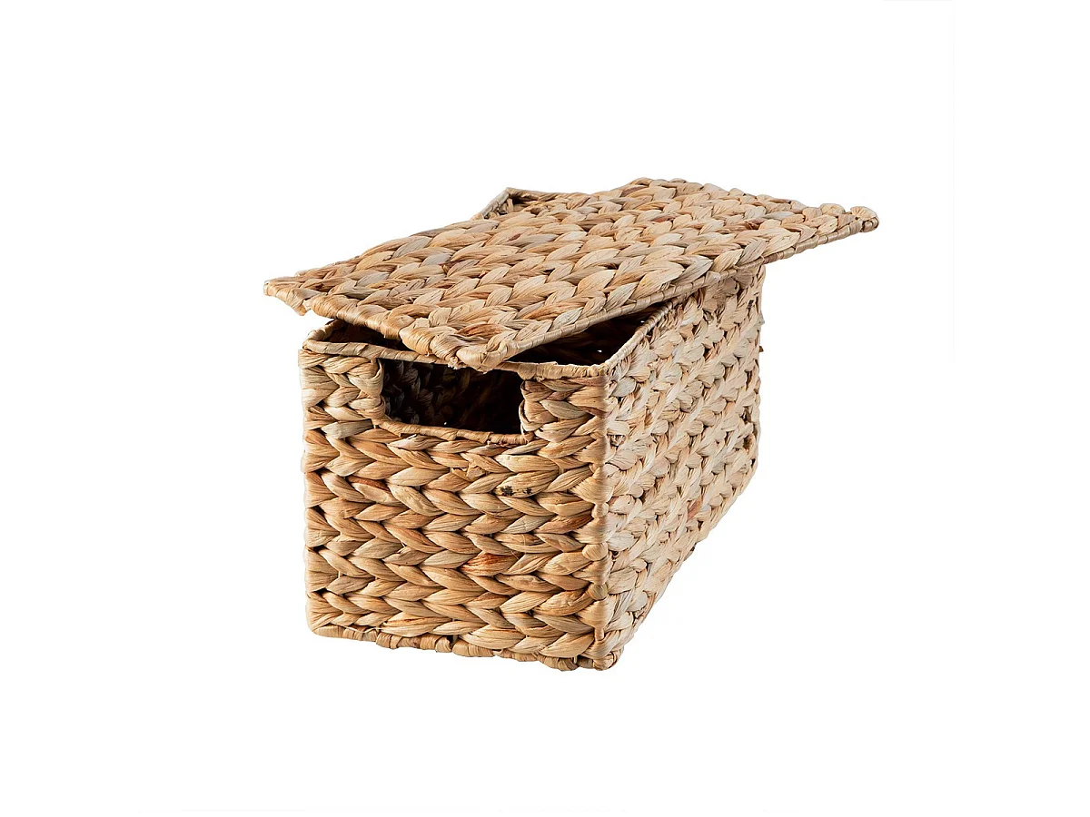 Boîte de rangement en jacinthe d'eau moyen modèle L38 x H20 cm - MAYA