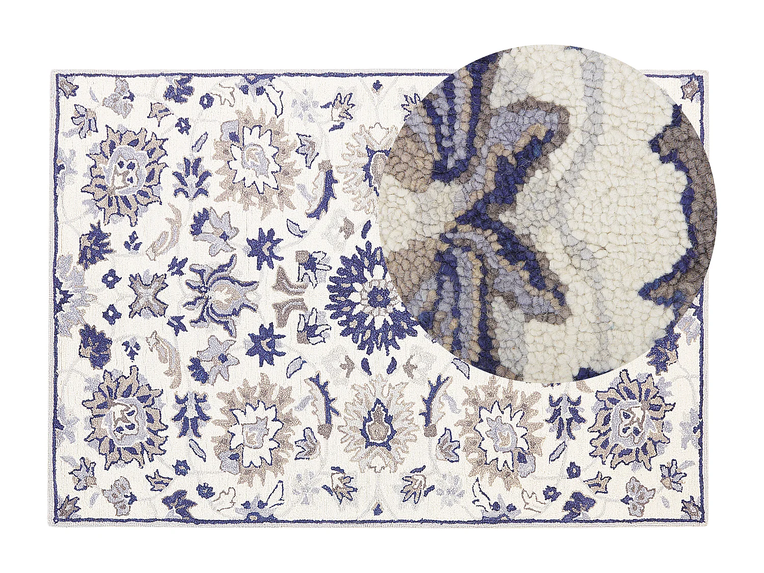 Tapis KUMRU Beige 160 x 230 cm Laine