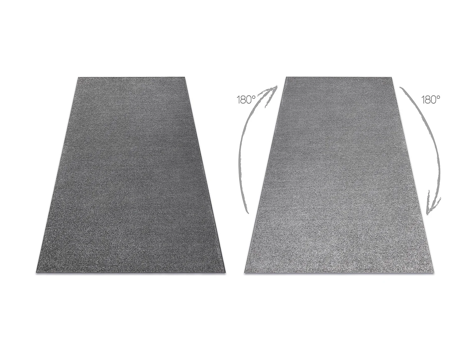 TAPIS - MOQUETTE INDUS gris 95 plaine MÉLANGE 300x450 cm
