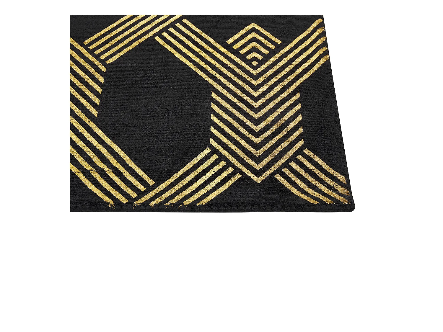 Tapis VEKSE Noir 160 x 230 cm Soie artificielle